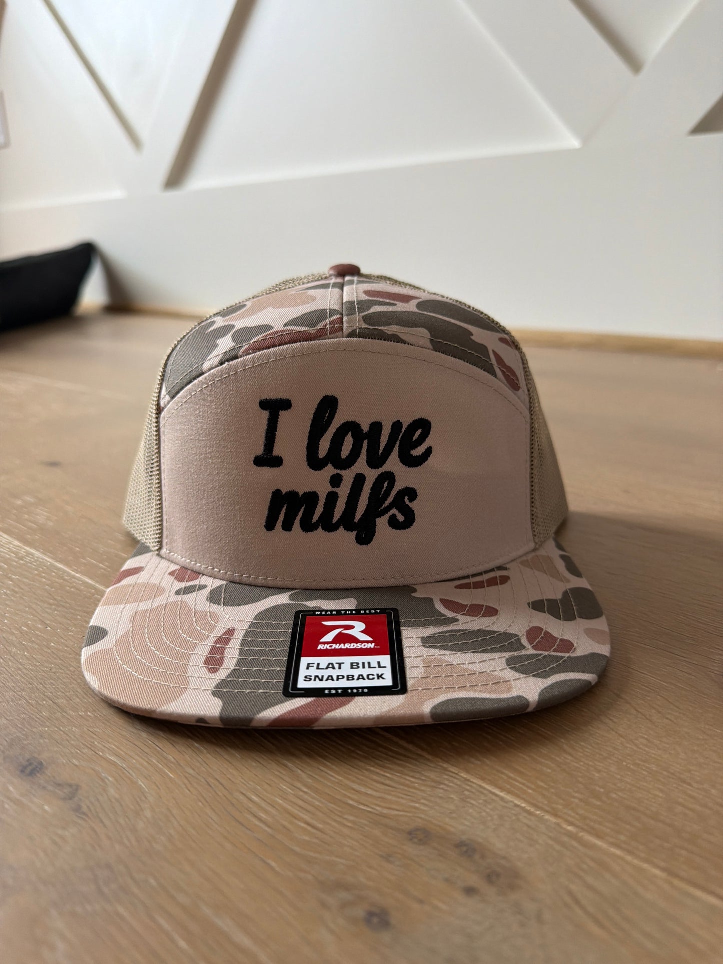 Brown camo hat