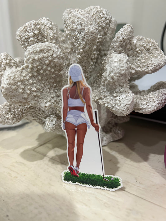 Golf Girl Sticker